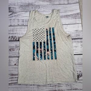 Old Navy Light Gray Tee with Navy Logo